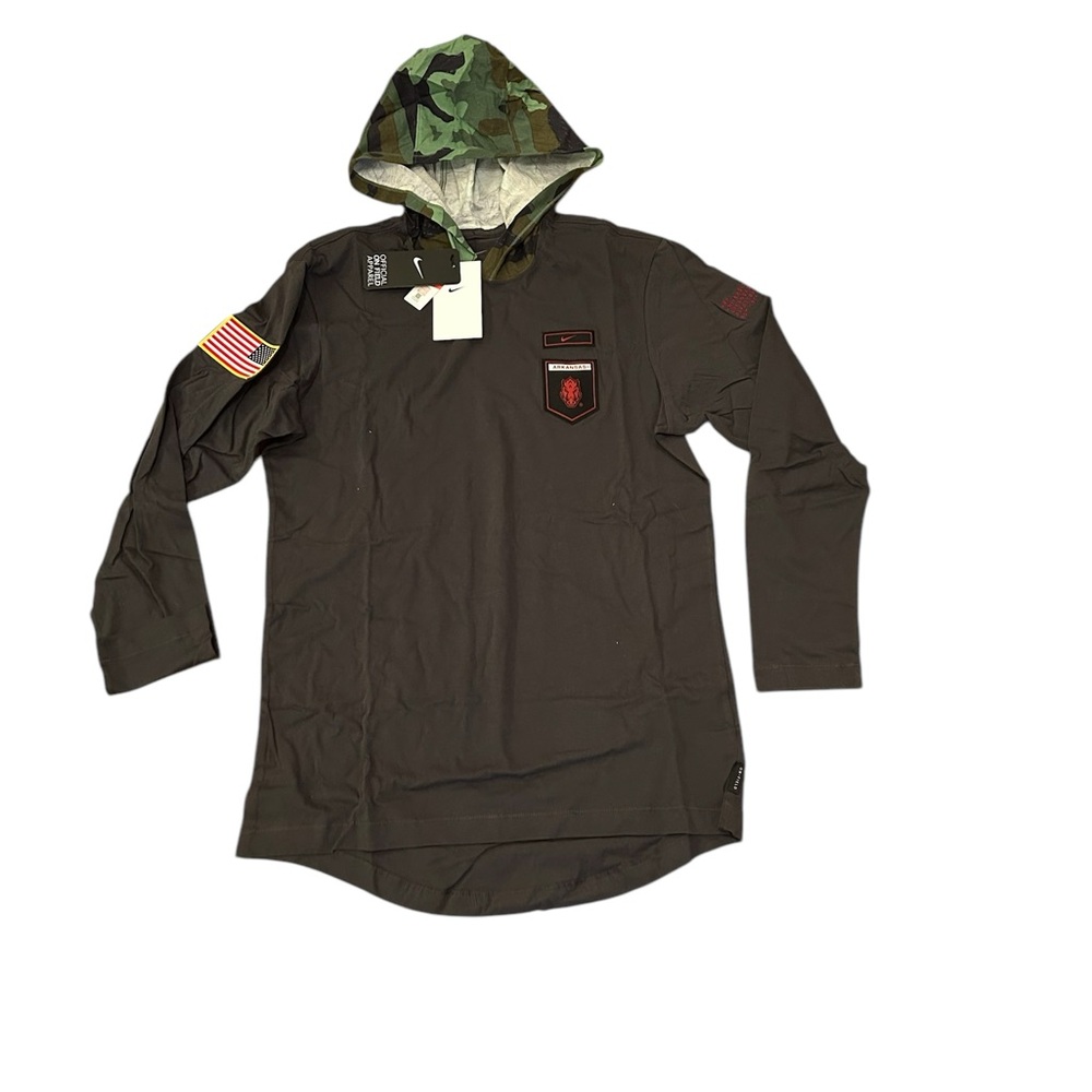 Arkansas‎ Razorbacks Nike Men’s Military Long Sleeve Hoodie Shirt Small